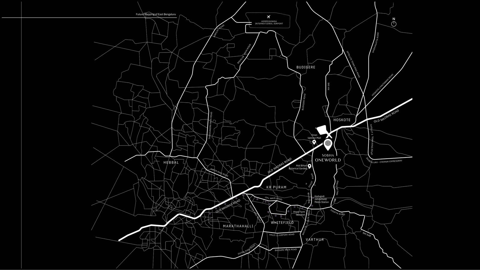 SOBHA One World location connectivity map
