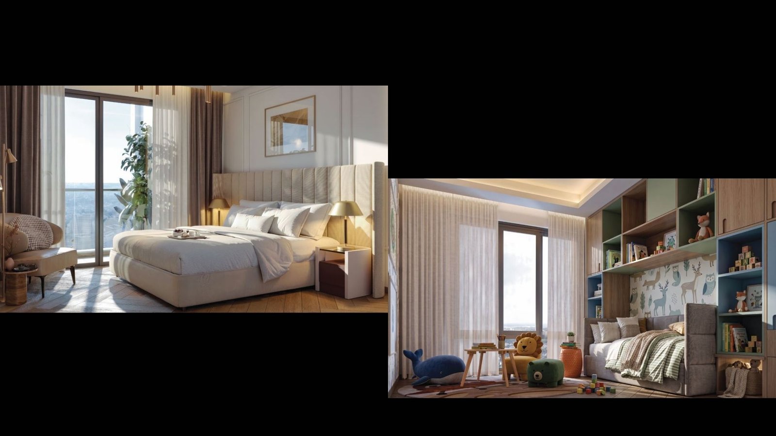 Artist impression of a bedroom suite at SOBHA One World